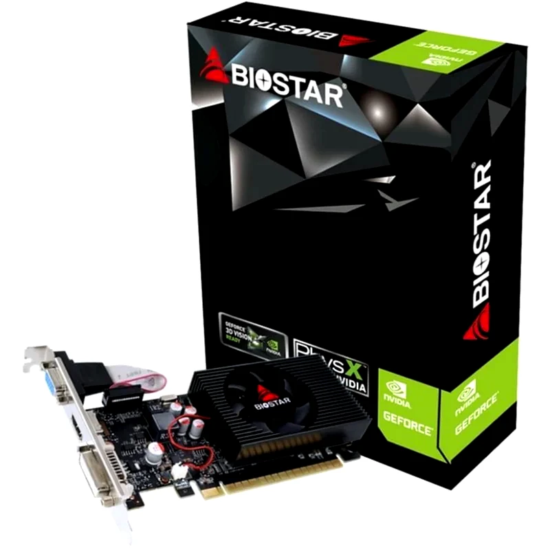 BIOSTAR Κάρτα Γραφικών Biostar VGA GeForce GT730 2GB DDR3 128-bit VN7313THX1-TBARL-BS2
