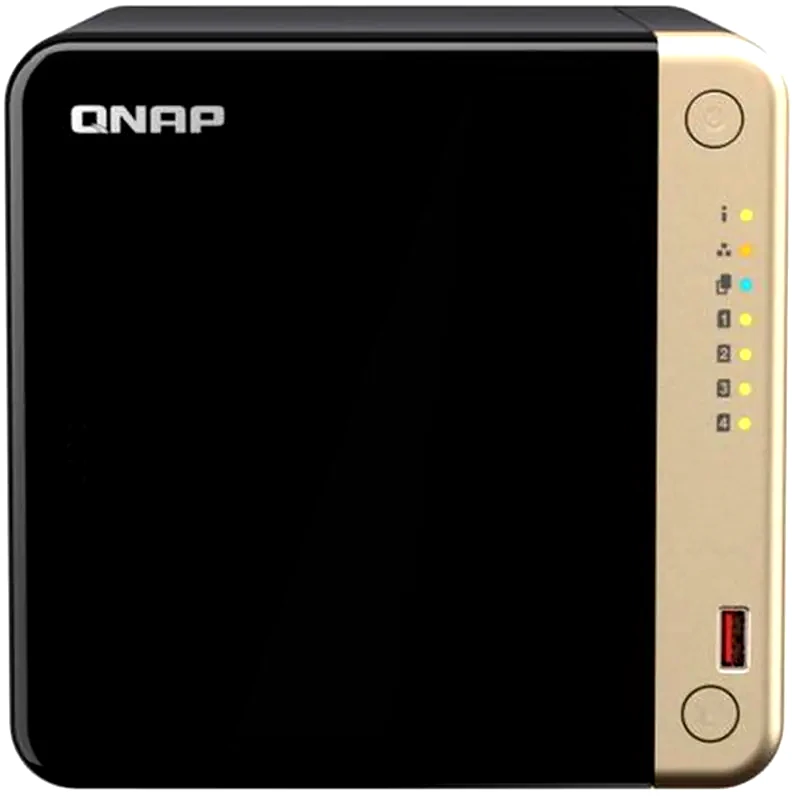 QNAP QNAP TS-464-8G NAS Tower σκληρού δίσκου 4 θέσεων για SSD HDD με σύνδεση USB 3.2, Ethernet
