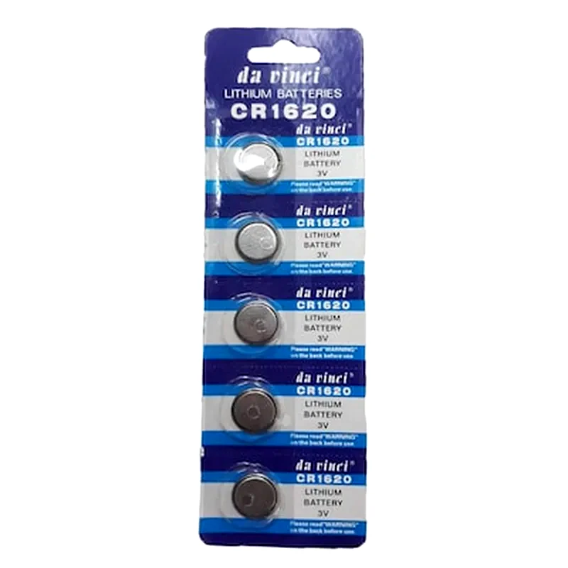 DA VINCI Μπαταρίες Λιθίου Cr1620 (3v) / 5 Τεμάχια - Da Vinci