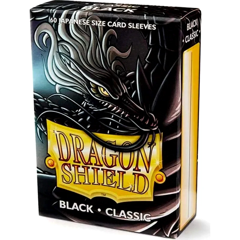 ARCANE TINMEN Dragon Shield Japanese Small Size Sleeves (60 Sleeves) Black