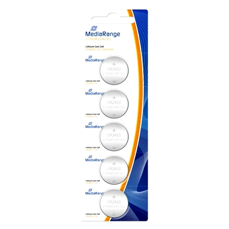 MEDIARANGE Μπαταρία Λιθίου Mediarange Coin Cells Cr2450 3v (5 Pack) (mrbat138)
