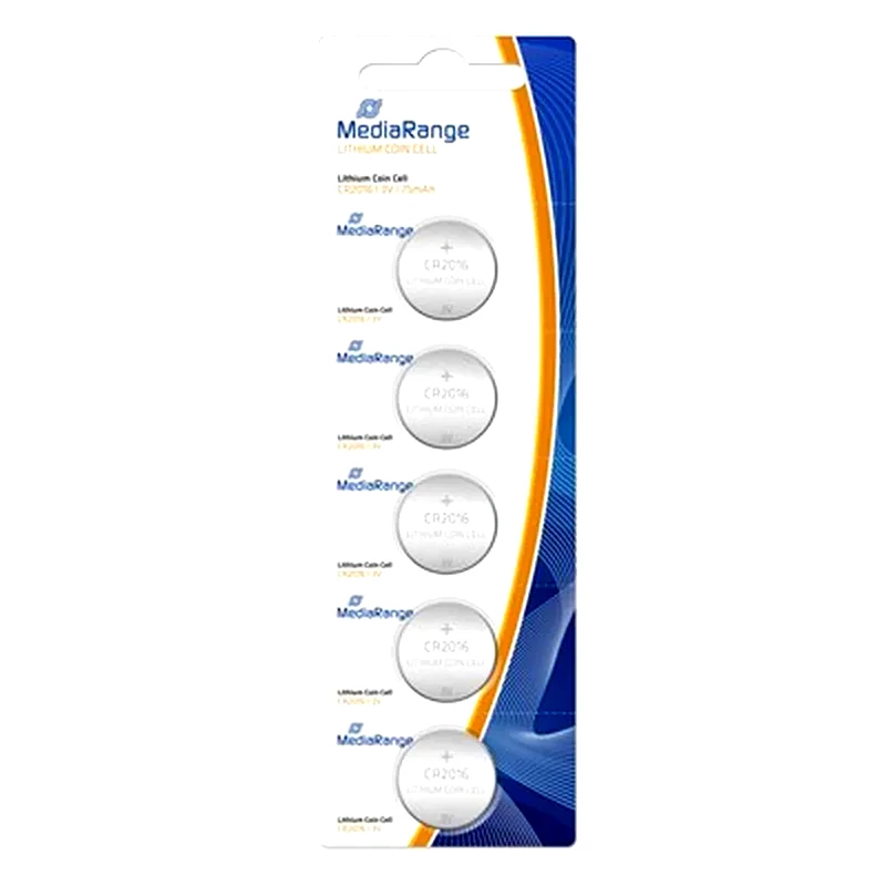 MEDIARANGE Μπαταρία Λιθίου Mediarange Coin Cells Cr2016 3v (5 Pack) (mrbat136)