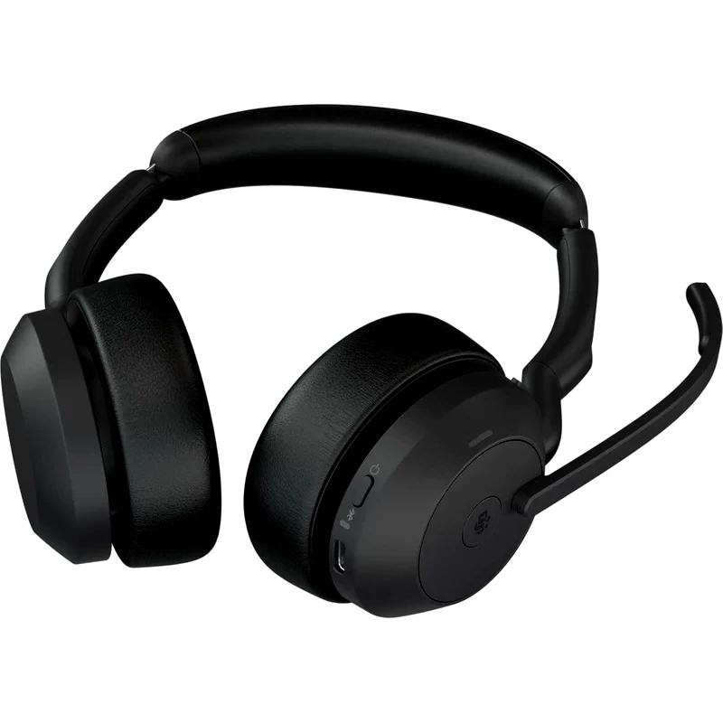 JABRA Ακουστικά Κεφαλής Jabra Evolve2 55 με Μικρόφωνο- Μαύρα