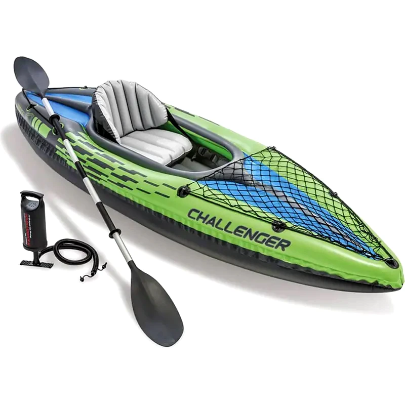 INTEX Καγιάκ Φουσκωτό Διθέσιο Intex Challenger K1 274cm - Πράσινο