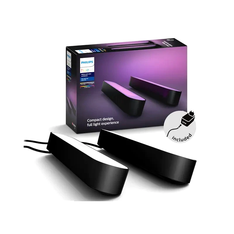 PHILIPS LIGHTING Έξυπνη Μπάρα Led Philips Hue Play Double Pack - Μαύρο