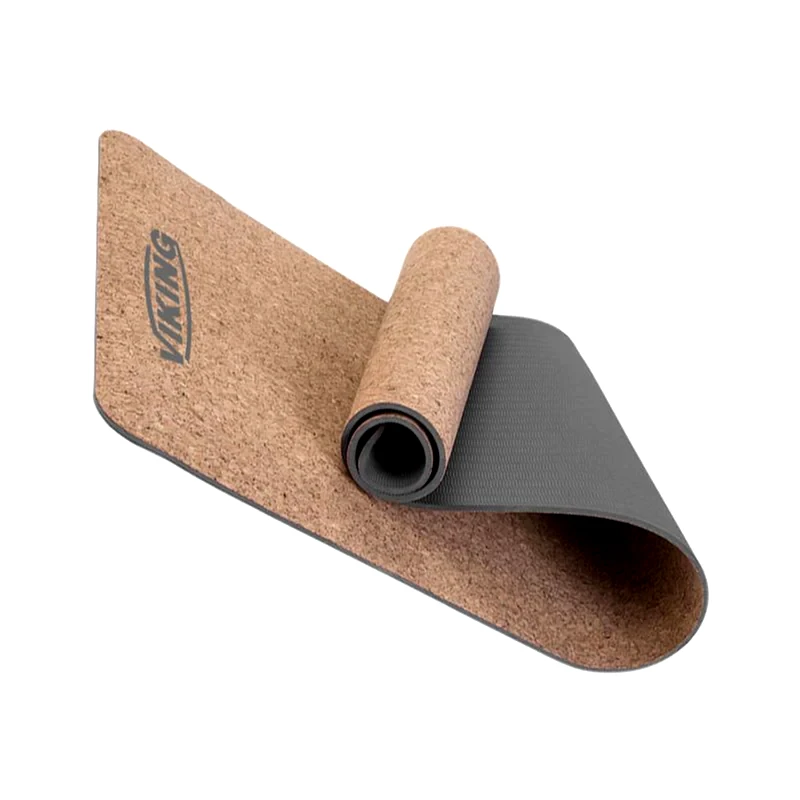 VIKING Στρώμα Γυμναστικής Viking C-3086a - 103719 Φελλό TPE 183x61x0.5cm - Γκρι / Φυσικό