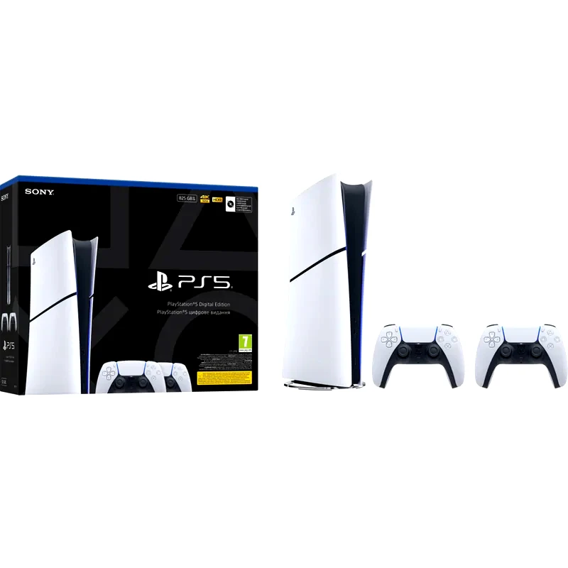 SONY Sony PlayStation 5 Digital Edition - 825GB Two DualSense® Wireless Controllers Bundle