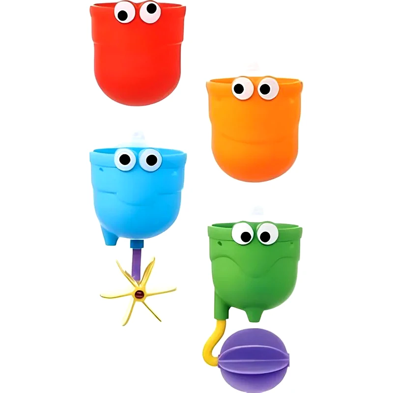 MUNCHKIN Παιχνίδια Μπάνιου Munchkin Falls Bath Toy - 4 τμχ