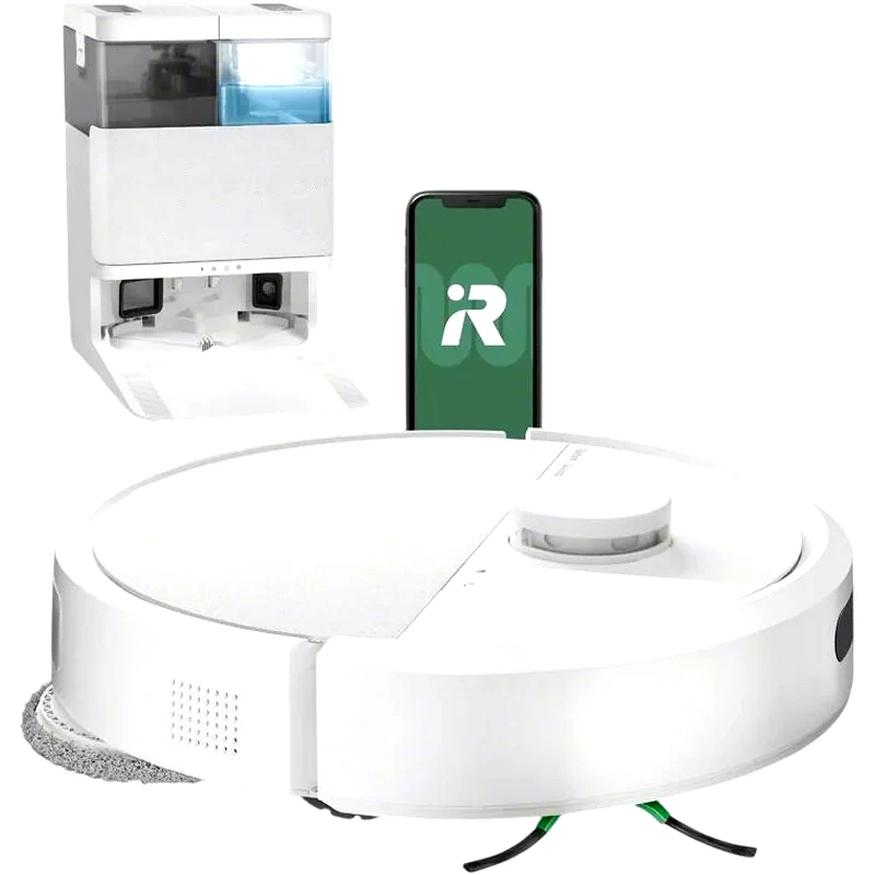 I-ROBOT IROBOT ROOMBA PLUS 405 Combo + AutoWash Dock για Σκούπισμα και Σφουγγάρισμα Λευκό Σκούπα Ρομπότ
