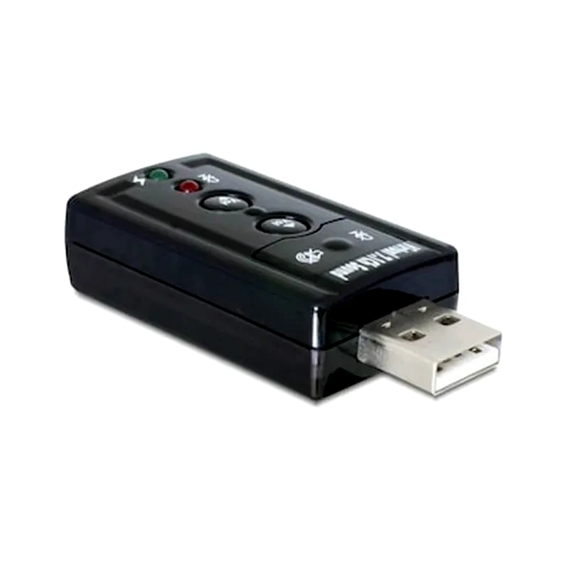 DELOCK Κάρτα Ήχου Delock Virtual 7.1 USB 2.0 24bit 96kHz - Μαύρο