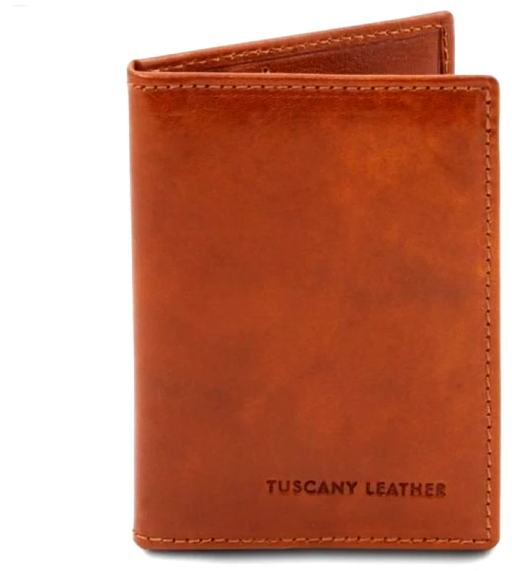 Tuscany Leather Δερμάτινη θήκη για Επαγγελματικές / Πιστωτικές κάρτες Tuscany Leather TL142063 Μελί