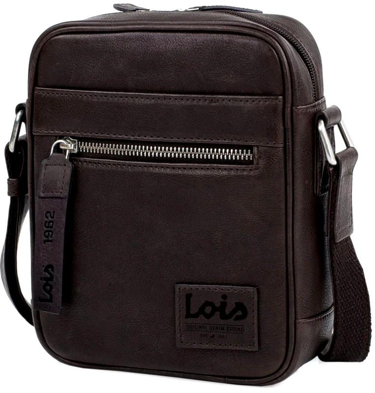 Lois Τσαντάκι Ώμου Δερμάτινο LOIS 305919-02 Καφέ