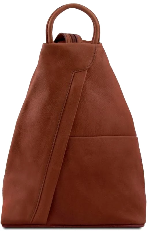 Tuscany Leather Γυναικείο Τσαντάκι Δερμάτινο Shanghai Tuscany Leather TL140963 Κανελί