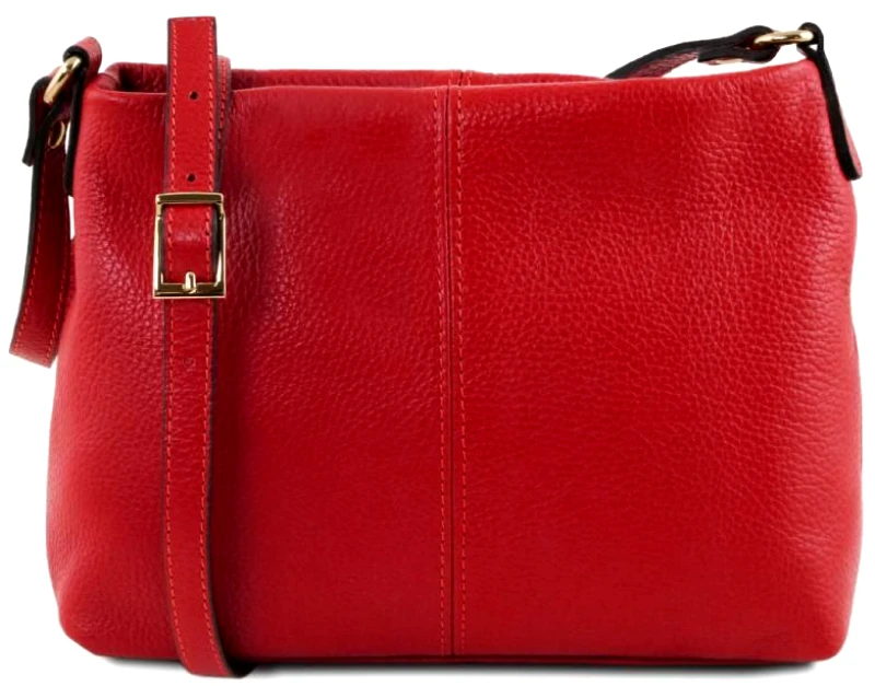 Tuscany Leather Γυναικείο Τσαντάκι Δερμάτινο TL Bag Tuscany Leather TL141720 Κόκκινο lipstick