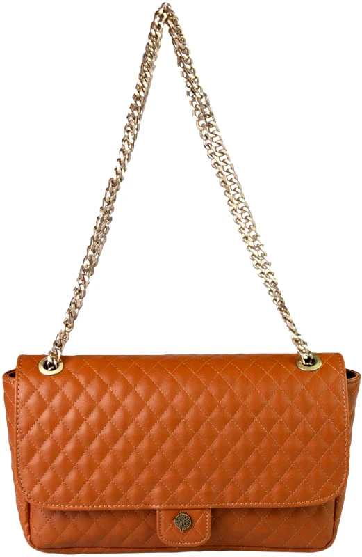 Thiros Καπιτονέ Τσαντάκι Ώμου Glam Thiros 03-1224 Tan Brown