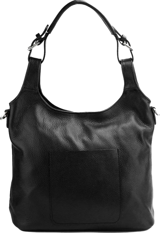 Firenze Leather Δερμάτινη Τσάντα Ώμου Silvia Firenze Leather 9199 Μαύρο