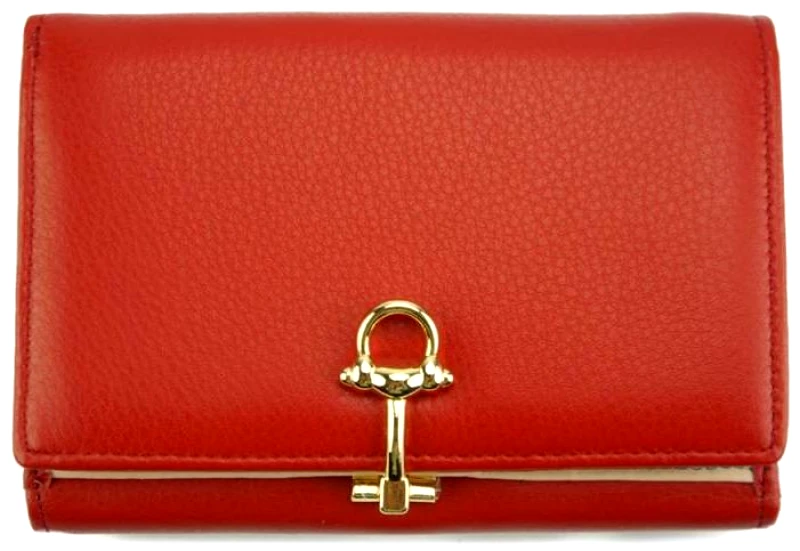 Firenze Leather Δερμάτινο Πορτοφόλι Isotta Firenze Leather CO577 Κόκκινο