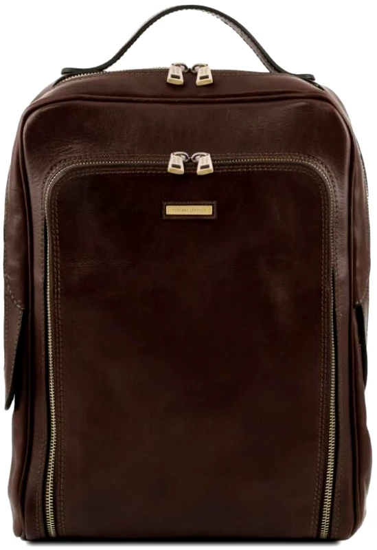 Tuscany Leather Ανδρική Τσάντα Πλάτης Δερμάτινη Bangkok 13.3 ίντσες Tuscany Leather TL141793 Καφέ σκούρο