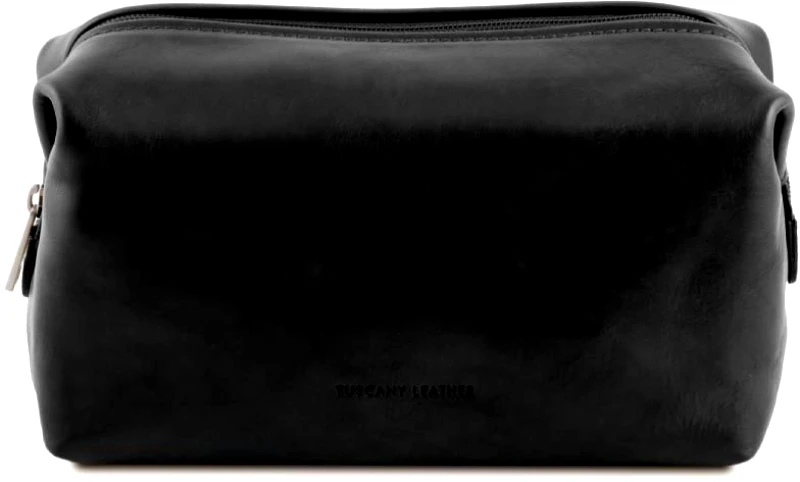 Tuscany Leather Θήκη Τσαντάκι Καλλυντικών Δερμάτινο Smarty L Tuscany Leather TL141219 Μαύρο
