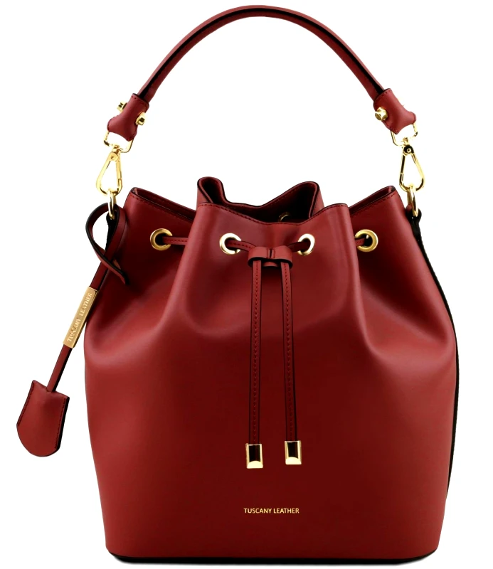 Tuscany Leather Γυναικεία Τσάντα Δερμάτινη Vittoria Κόκκινο Tuscany Leather