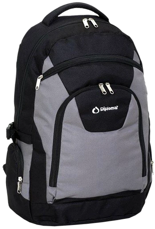 Diplomat Τσάντα πλάτης BF12 Diplomat Μαύρο/Γκρι