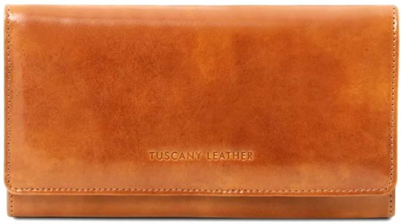 Tuscany Leather Γυναικείο Πορτοφόλι Δερμάτινο Tuscany Leather TL 140787 Μελί
