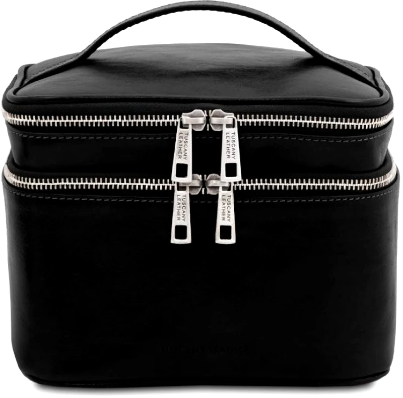 Tuscany Leather Τσαντάκι Καλλυντικών Δερμάτινο Eliot Tuscany Leather TL142045 Μαύρο