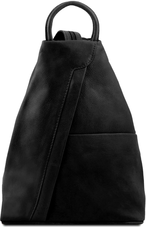 Tuscany Leather Γυναικείο Τσαντάκι Δερμάτινο Shanghai TL140963 Μαύρο Tuscany Leather