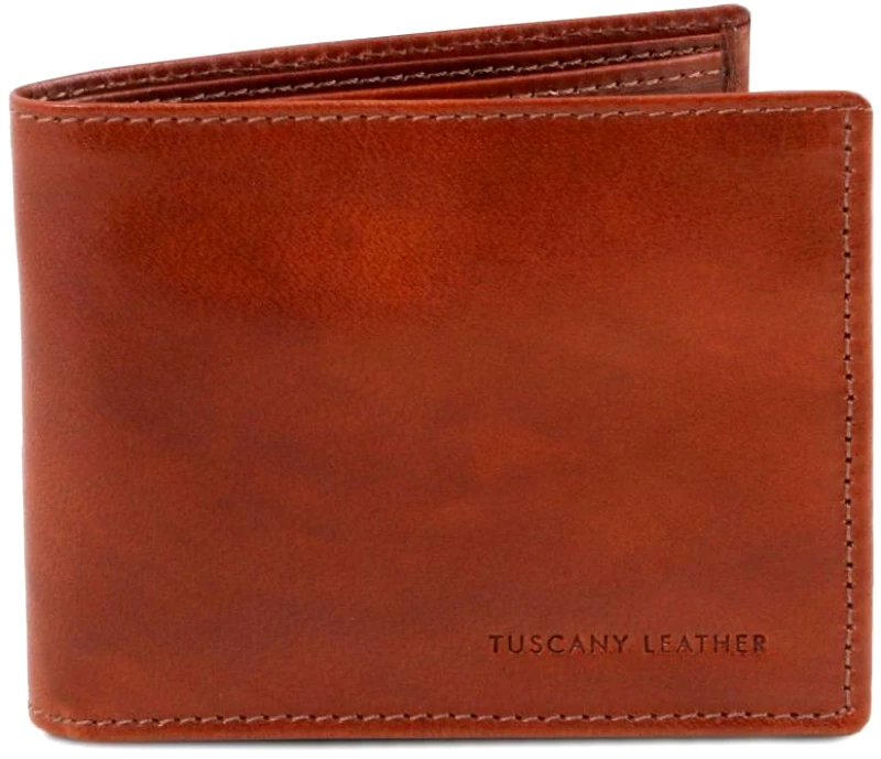 Tuscany Leather Ανδρικό Δερμάτινο Πορτοφόλι TL140763 Καφέ Tuscany Leather