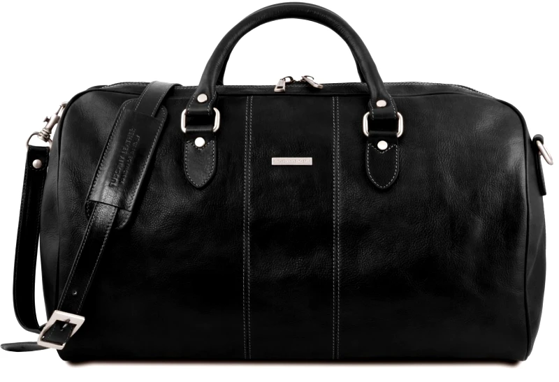 Tuscany Leather Σάκος ταξιδίου δερμάτινος - Lisbona TL141657 Μαύρο Tuscany Leather