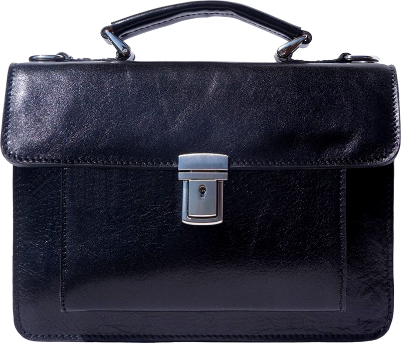 Firenze Leather Δερματινος Χαρτοφυλακας Mini Lucio Firenze Leather 6564 Μαύρο