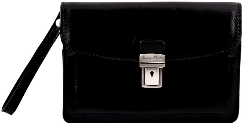 Tuscany Leather Ανδρικό Τσαντάκι Δερμάτινο Max TL8075 Μαύρο Tuscany Leather