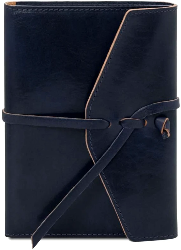 Tuscany Leather Σημειωματάριο Δερμάτινο Tuscany Leather TL142027 Μπλε σκούρο