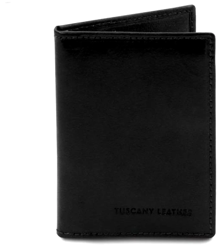 Tuscany Leather Δερμάτινη θήκη για Επαγγελματικές / Πιστωτικές κάρτες Tuscany Leather TL142063 Μαύρο