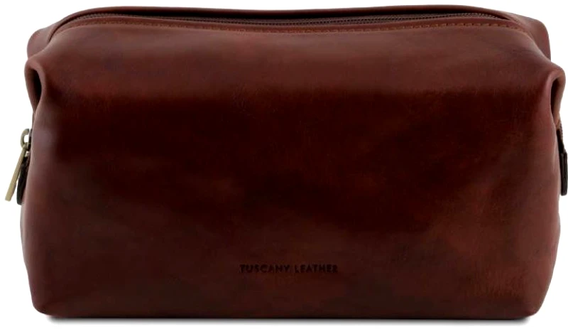 Tuscany Leather Θήκη Τσαντάκι Καλλυντικών Δερμάτινο Smarty S Tuscany Leather TL141220 Καφέ