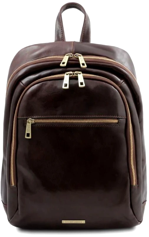 Tuscany Leather Τσάντα Πλάτης Δερμάτινη Perth Tuscany Leather TL142049 Καφέ σκούρο