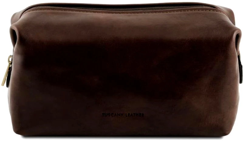 Tuscany Leather Θήκη Τσαντάκι Καλλυντικών Δερμάτινο Smarty S Tuscany Leather TL141220 Καφέ σκούρο