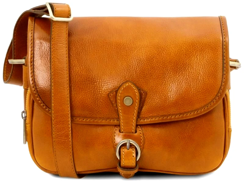 Tuscany Leather Γυναικεία Τσάντα Ώμου Δερμάτινη Alessia Tuscany Leather TL142020 Κίτρινο