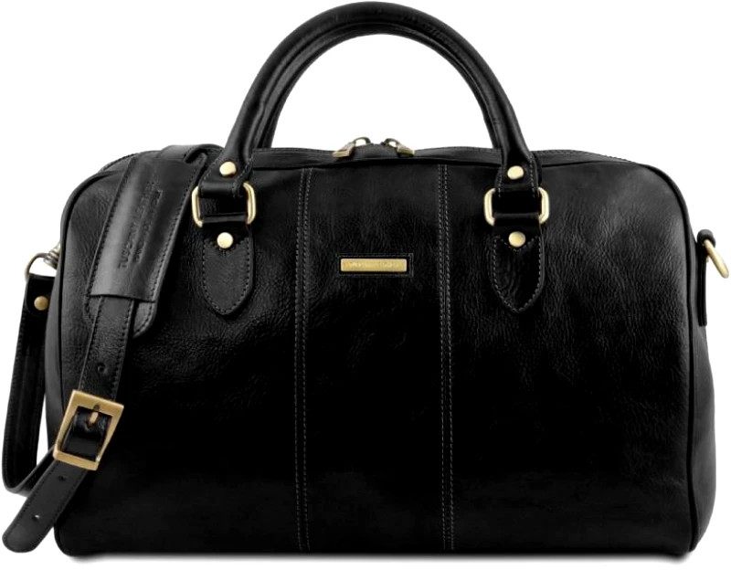 Tuscany Leather Σάκος ταξιδίου δερμάτινος Lisbona Small size Tuscany Leather TL141658 Μαύρο