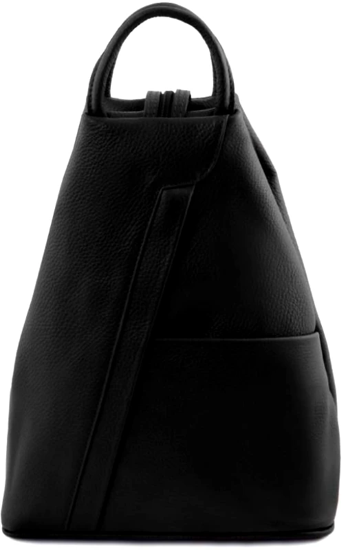 Tuscany Leather Γυναικείο Τσαντάκι Δερμάτινο Shanghai Tuscany Leather TL141881 Μαύρο