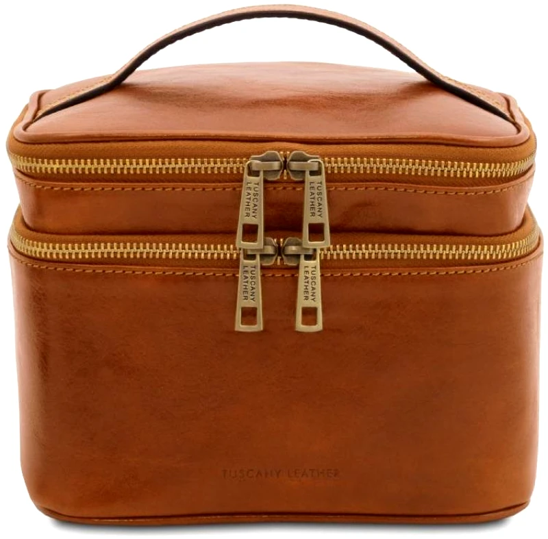 Tuscany Leather Τσαντάκι Καλλυντικών Δερμάτινο Eliot Tuscany Leather TL142045 Φυσικό