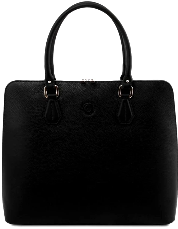 Tuscany Leather Γυναικεία Επαγγελματική Τσάντα Δερμάτινη Magnolia Tuscany Leather TL141809 Μαύρο