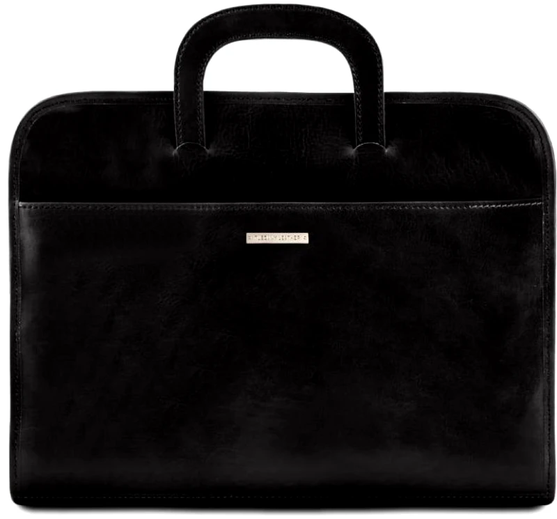 Tuscany Leather Επαγγελματική Τσάντα Δερμάτινη Sorrento Tuscany Leather TL141022 Μαύρο