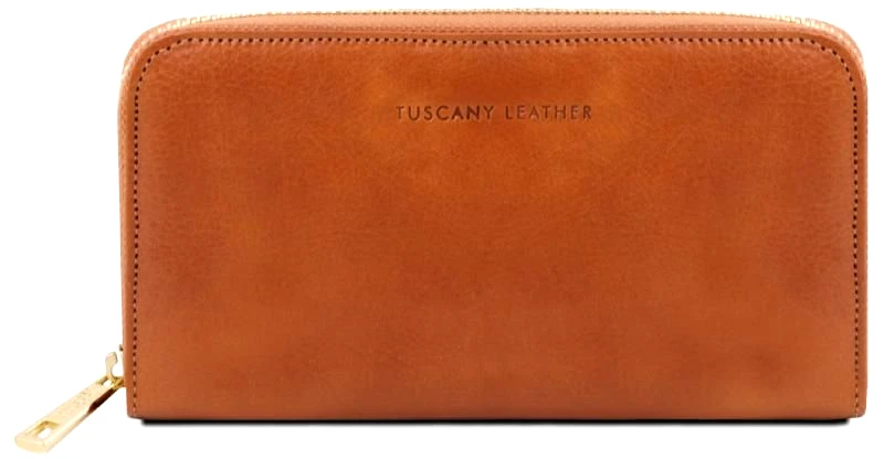 Tuscany Leather Γυναικείο Πορτοφόλι Δερμάτινο Tuscany Leather TL141206 Μελί