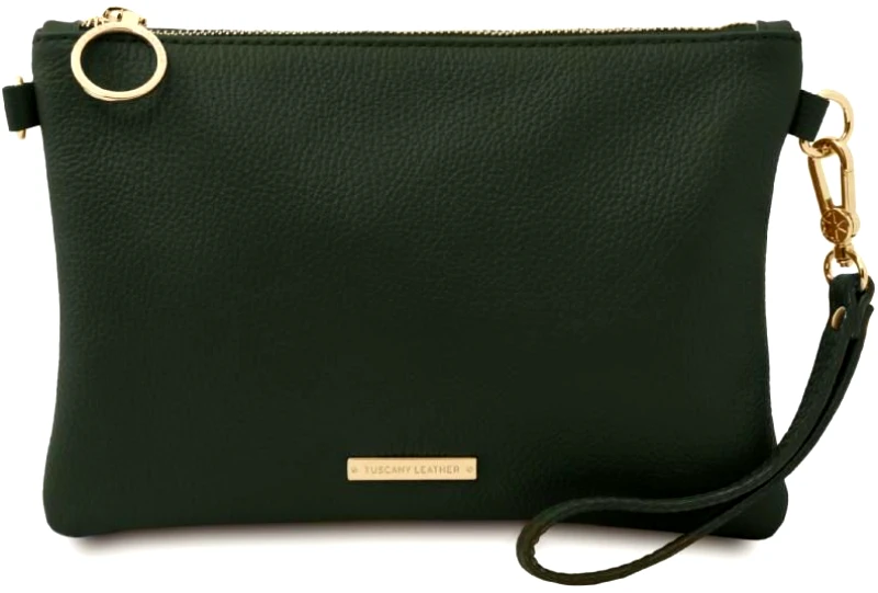 Tuscany Leather Γυναικείο Τσαντάκι Δερμάτινο Tuscany Leather TL142029 Κυπαρισσί