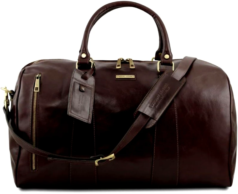 Tuscany Leather Σάκος Ταξιδίου Δερμάτινος TL Voyager L Tuscany Leather TL141794 Καφέ σκούρο